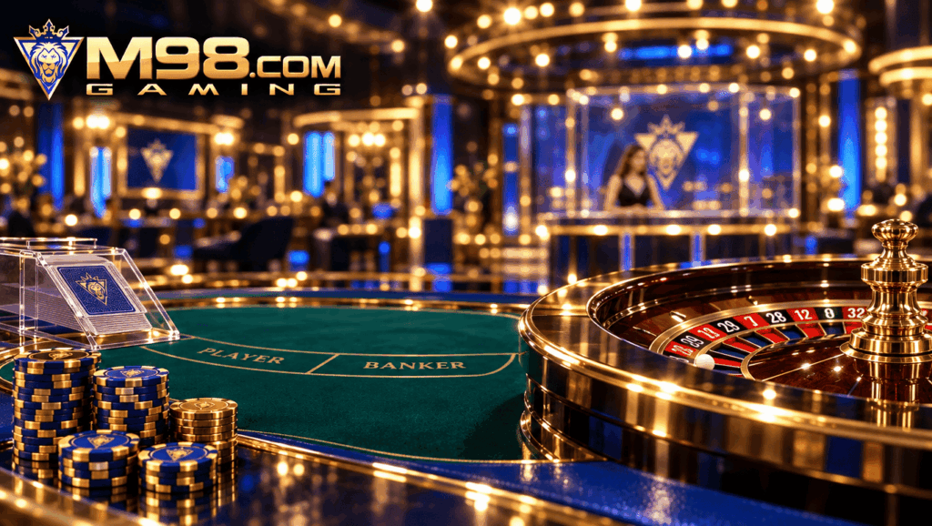 M98 Evolution Gaming คาสิโนสดระดับโลกบรรยากาศ VIP พรีเมียม