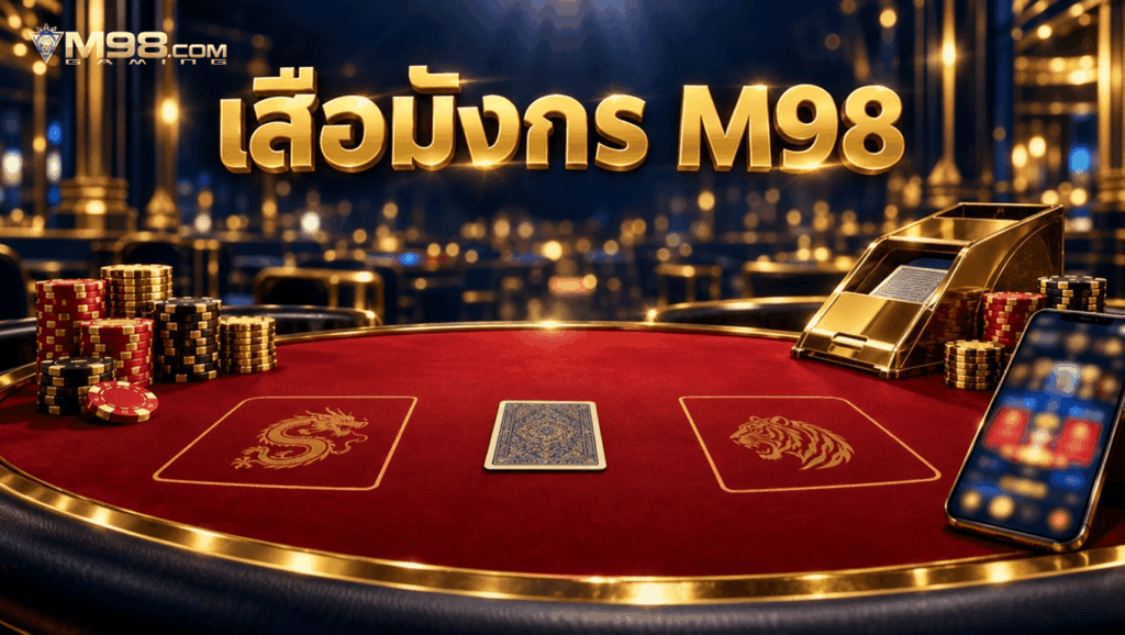 M98 เสือมังกรออนไลน์โต๊ะพรีเมียมบรรยากาศคาสิโนหรูหรา